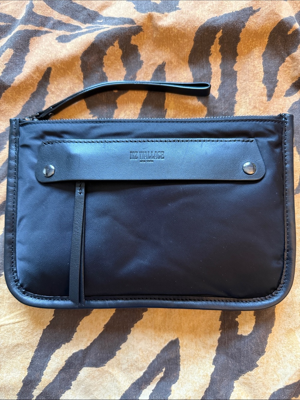 MZ Wallace Black Madison Clutch